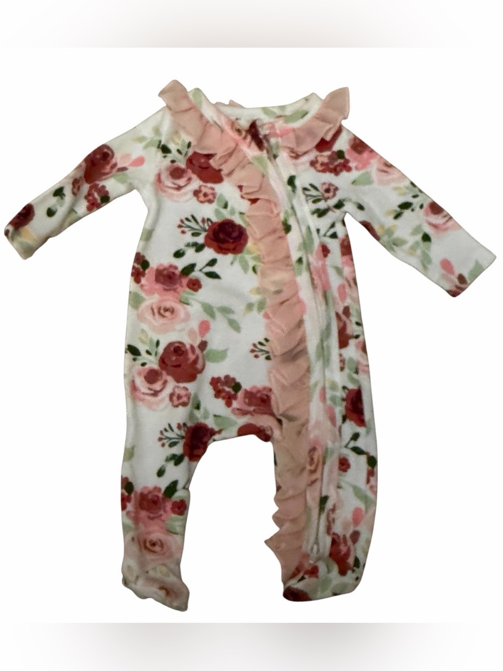 #33 - Baby 🍼 Girl Bundle 3 Pc Set 0-3M Floral Monica + Andy & Baby Essentials - Picture 5 of 9